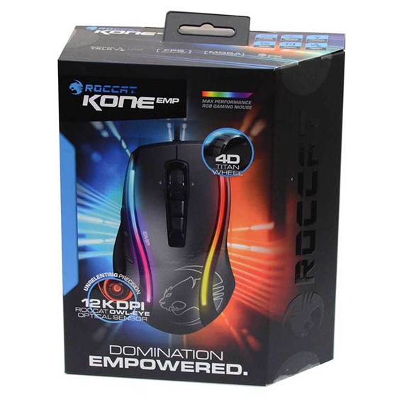 Miš ROCCAT Kone EMP, žičani, RGB, 12000 DPI, crni