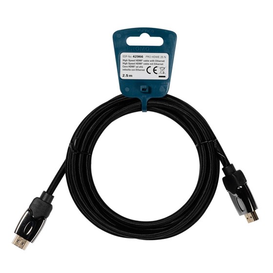 Kabel HDMI VIVANCO 42966, High Speed with Ethernet, 2.5m