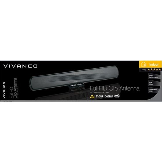 Antena VIVANCO 38890, Full HD, unutarnja, ravni dizajn,  LTE Filter