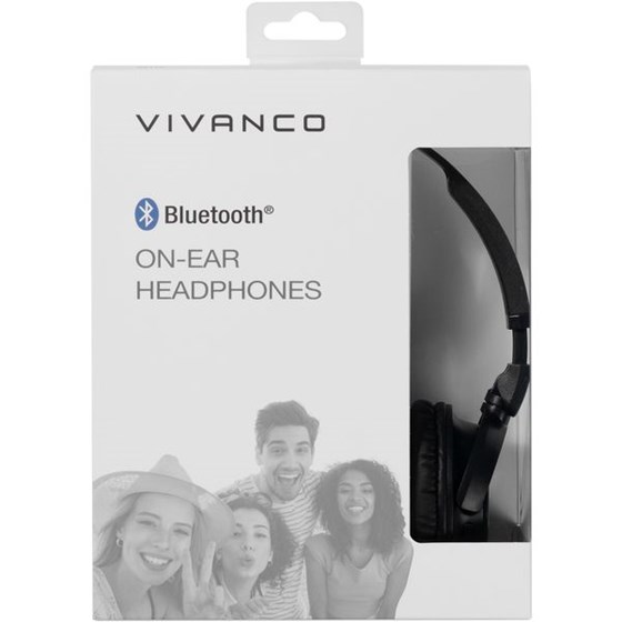 Slušalice VIVANCO Mooove Air, mikrofonom, Bluetooth, crne