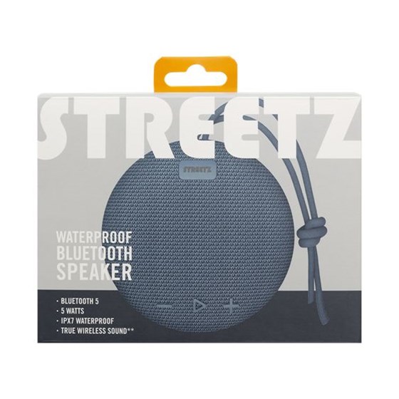 Bluetooth zvučnik, STREETZ CM769, IPX7, mikrofon, plavi