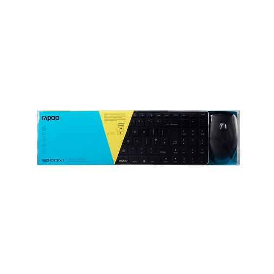 Set RAPOO 9300M Bluetooth / Wireless Multi-Mode tipkovnica + miš, HR layout, crna