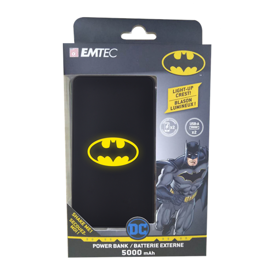 Powerbank EMTEC DC, 5.000 mAh, Batman