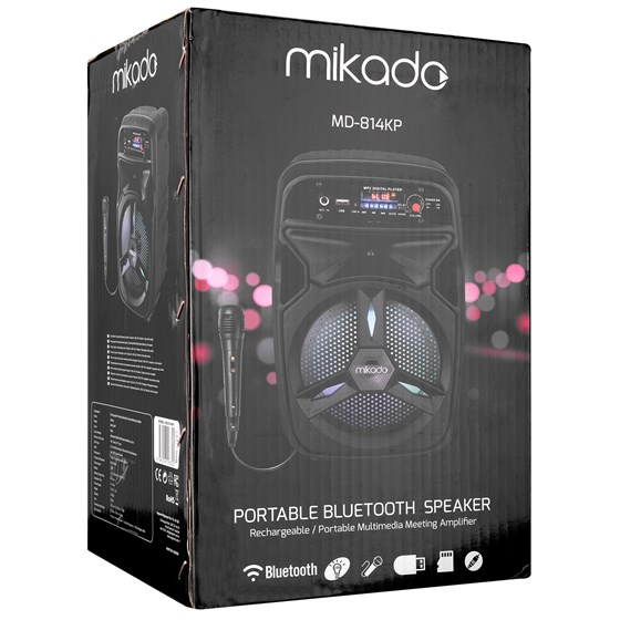 Bluetooth zvučnik, karaoke MIKADO MD-814KP, FM, mikrofon