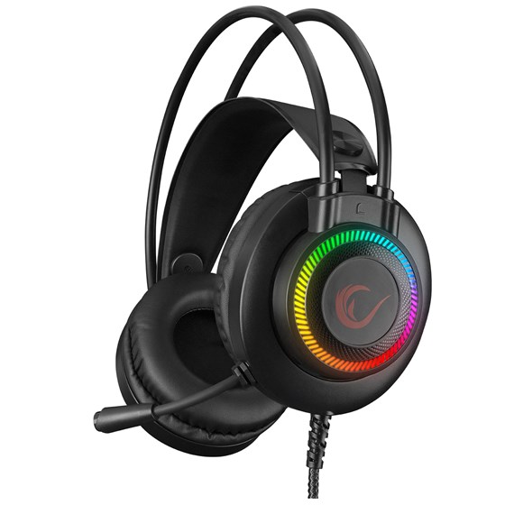 Slušalice RAMPAGE RM-K27 X-JAMMER, mikrofon, PC/PS4/PS5/Xbox, LED, crne