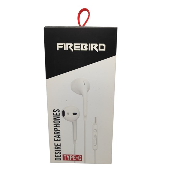Slušalice FIREBIRD by ADDA Desire CJ02, mikrofon, Type-C, bijele