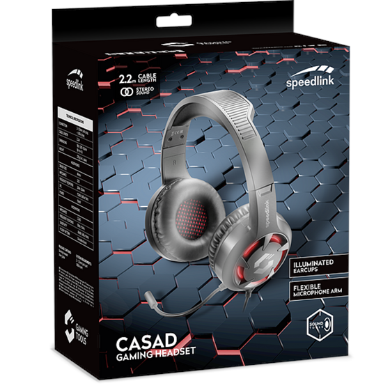 Slušalice SPEEDLINK Casad Gaming Headset, black