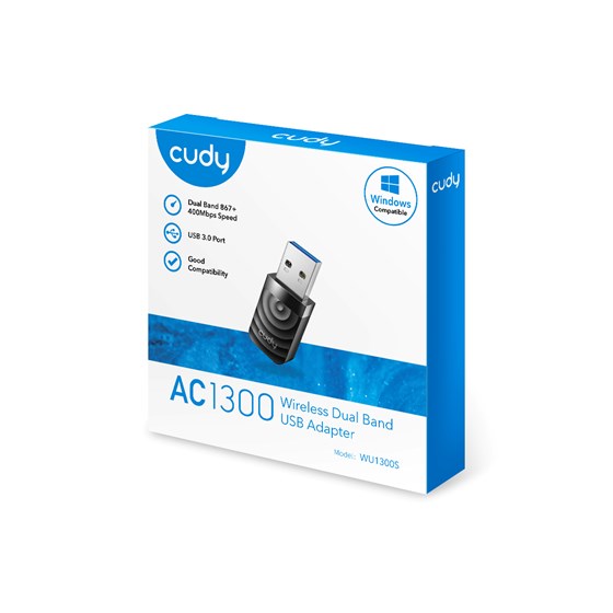Mrežni adapter CUDY WU1300S, AC1300 Wi-Fi USB 3.0 Adapter