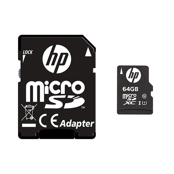 Memorijska kartica HP MicroSD mi210, 64GB, klasa brzine U1, s adapterom