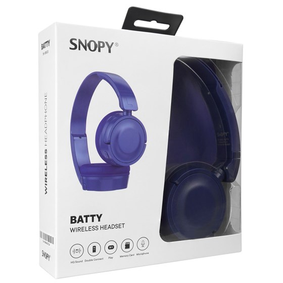 Slušalice SNOPY SN-XBK33, mikrofon, Bluetooth, plave