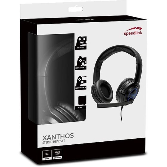 IZLOŽBENI PRIMJERAK - Slušalice SPEEDLINK Xanthos, mikrofon, PC/PS3/PS4/Xbox 360, crne