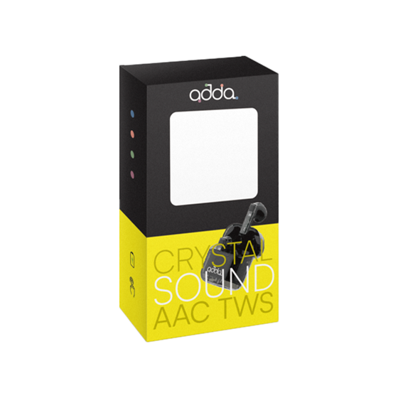 Slušalice ADDA TWS-002-BK, Crystal TWS, AAC, bluetooth 5.1, crne
