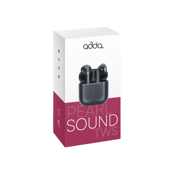 Slušalice ADDA TWS-001-BK, Fusion Pearl TWS, bluetooth 5.0, crne