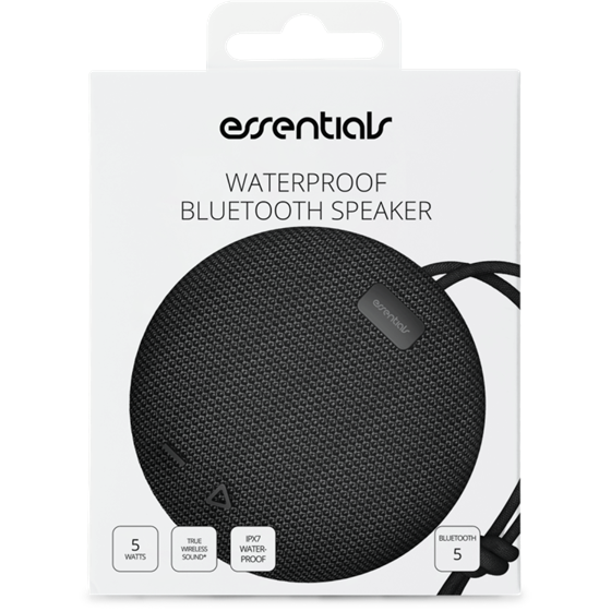OŠTEĆENA AMBALAŽA - Bluetooth zvučnik ESSENTIALS ESS-007, 5W, IPX7, mikrofon, crni