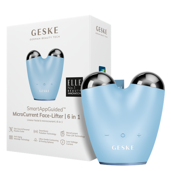 MicroCurrent Face-Lifter GESKE | 6 in 1 , aquamarine