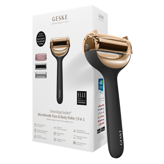 MicroNeedle Face & Body Roller GESKE| 9 in 1 , gray