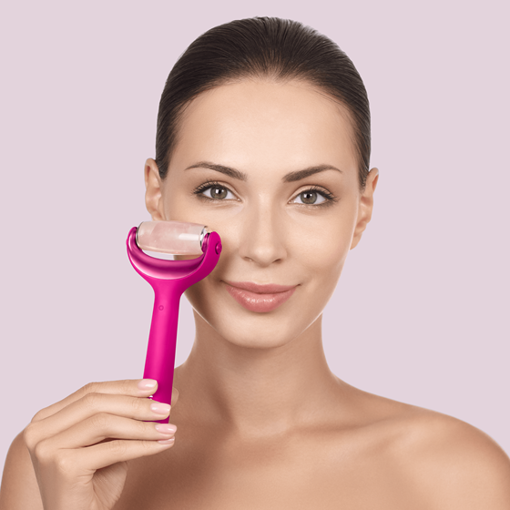 MicroNeedle Face & Body Roller GESKE | 9 in 1 , magenta