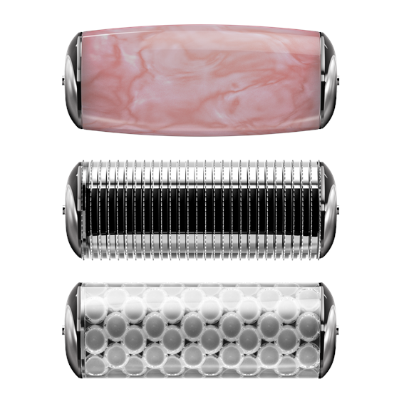 MicroNeedle Face & Body Roller GESKE | 9 in 1 , magenta