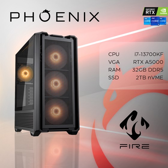 Računalo Phoenix FIRE PRO Y-703 Intel i7-13700KF/32GB DDR5/NVME SSD 2TB/RTX A5000