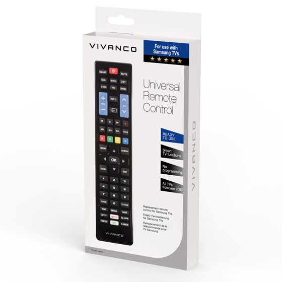 Daljinski upravljač VIVANCO RR 220, za Samsung, ready for use
