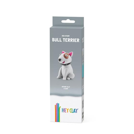 Glina KAZOO HEY CLAY Dog Bull Terrier 30119, 3 kutijice