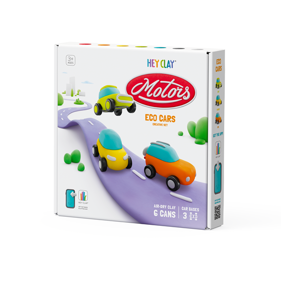 Glina KAZOO HEY CLAY Eco cars 60901, 6 kutijica