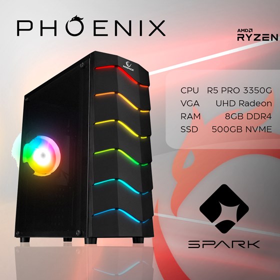 Računalo Phoenix SPARK Y-203 AMD Ryzen 5 PRO 3350G/8GB DDR4/NVME SSD 500GB/500W