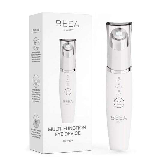 Masažer za područje oko očiju BEEA Beauty, Hot, LED, Vibracija, bijeli