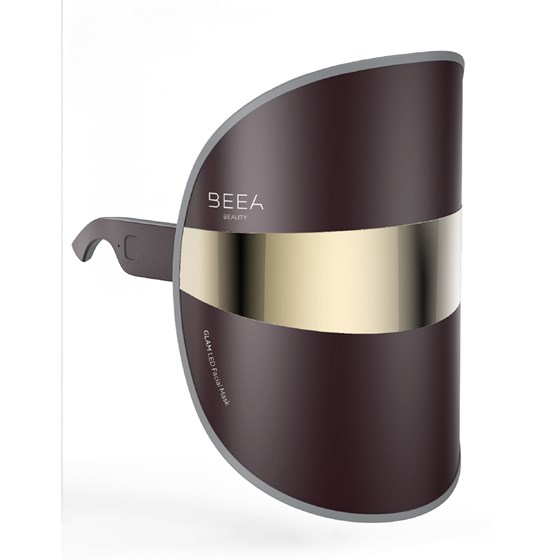 Maska za lice GLAM BEEA SKIN, LED, kakaosmeđa