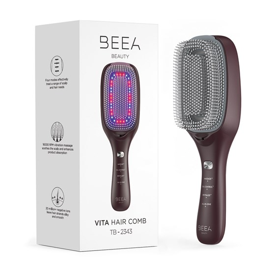 Četka za anti-aging kose VITA BEEA SKIN Hair Care Comb, kakaosmeđa 