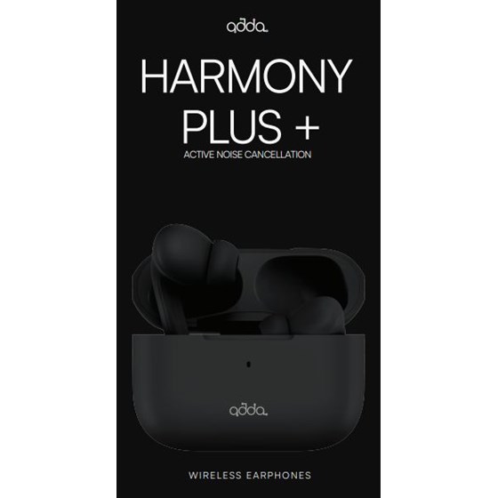 Slušalice ADDA TWS-004-BK, Harmony, Fusion TWS, inear, ANC, bluetooth 5.3, crne