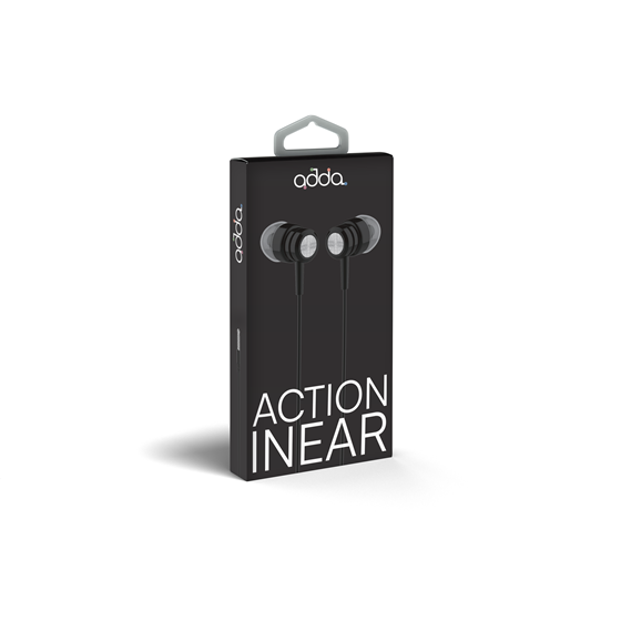Slušalice Adda Collins Action Q25-BK, In-Ear, 3.5mm, crne