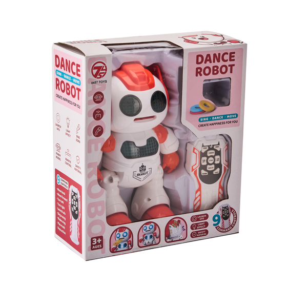 Robot interaktivni KAZOO 606-30, plesni, bacanje diskova, daljinsko upravljanje