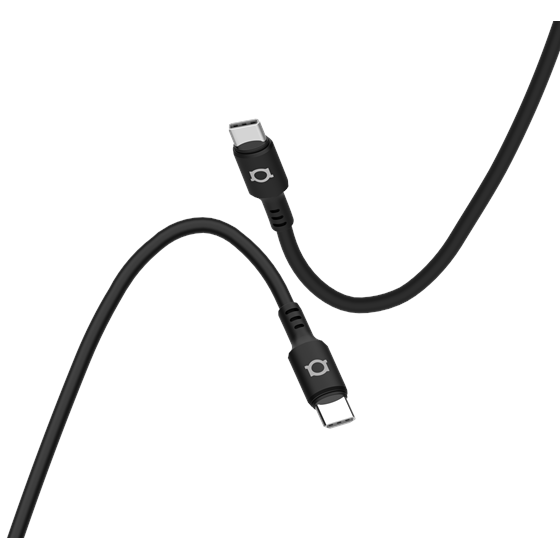 Kabel Adda Collins USB-203-BK, Type-C na Type-C, 60W, Premium TPE, 1.2m, crna