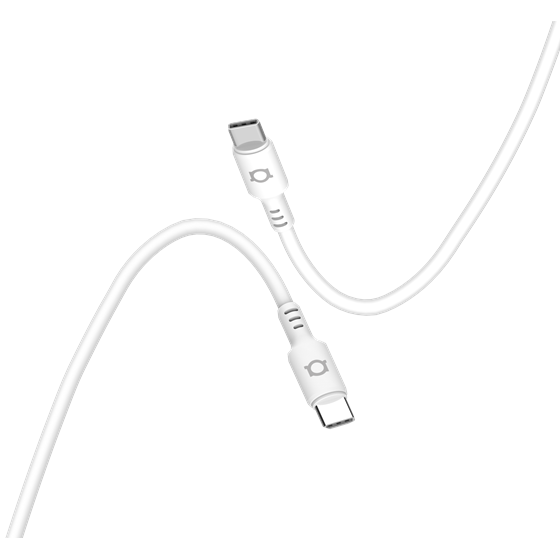 Kabel Adda Collins USB-208-WH, Type-C na Type-C, PD 60W, Premium TPE, 2.5m, bijeli