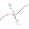Kabel Adda Collins USB-210-LP, Type-C na Type-C, 60W, pleteni, 1m, svijetlo rozi
