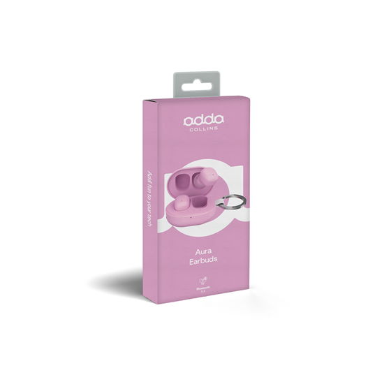 Slušalice Adda Collins BUD-002-LP, Aura, bluetooth 5.4, roze