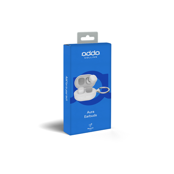 Slušalice Adda Collins BUD-002-WH, Aura, bluetooth 5.4, bijele