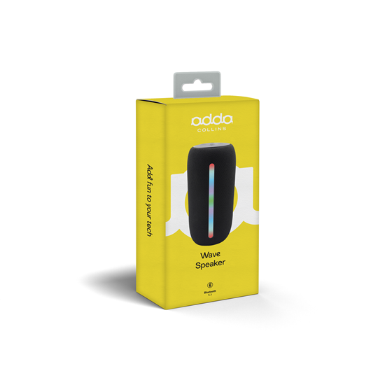 Bluetooth zvučnik Adda Collins SP-001-BK, Wave, 10W, FM, RGB, crna