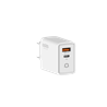 Zidni punjač Adda Collins CH-006-WH, GaN Fast Charger 2u1, USB A + Type-C, 45W, bijeli