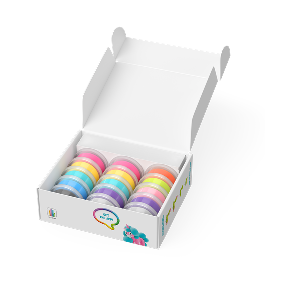 Glina KAZOO HEY CLAY Rainbow Unicorns 15028, 15 kutijica