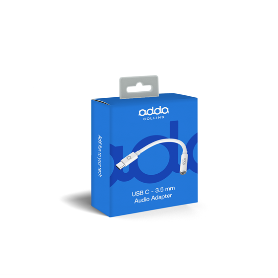 Adapter Adda Collins AD-200-WH, Fusion Audio adapter, Type-C na 3.5mm, Digital Audio, Hi-Res DAC, bijeli