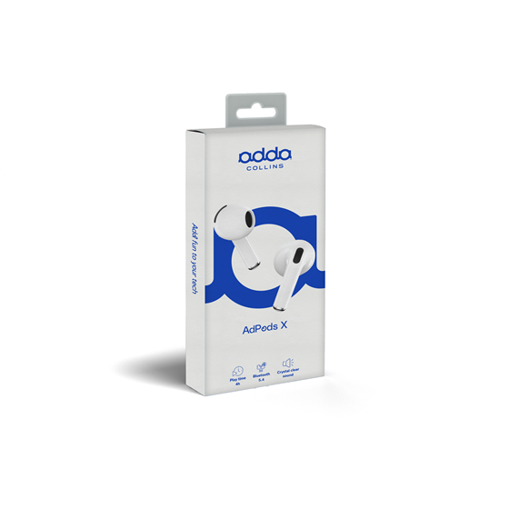 Slušalice Adda Collins TWS-009-WH, AdPods X TWS, bluetooth 5.4, bijele