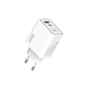 Zidni punjač Adda Collins CH-006-WH, GaN Fast Charger 2u1, USB A + Type-C, 45W, bijeli
