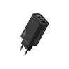 Zidni punjač Adda Collins CH-008-BK, USB-A i 2x Type C izlazi, 65W, crna