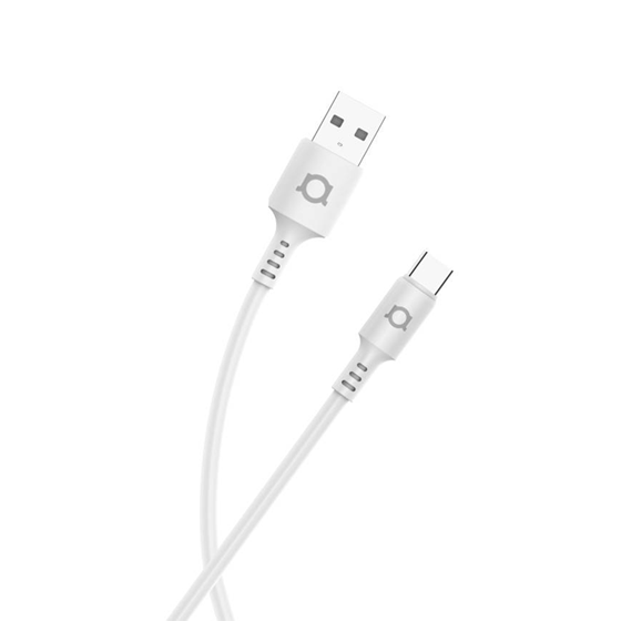 Kabel Adda Collins USB-200-WH, USB-A na Type-C, 18W, Premium TPE, 1.2m, bijeli