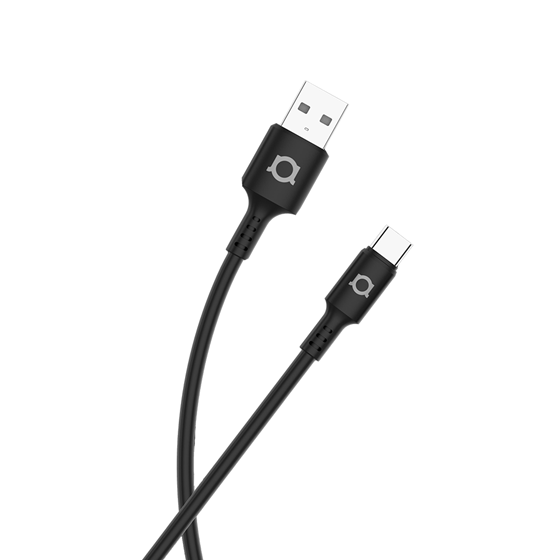 Kabel Adda Collins USB-201-BK, USB-A na Type-C, 15W, Premium TPE, 2.5m, crna