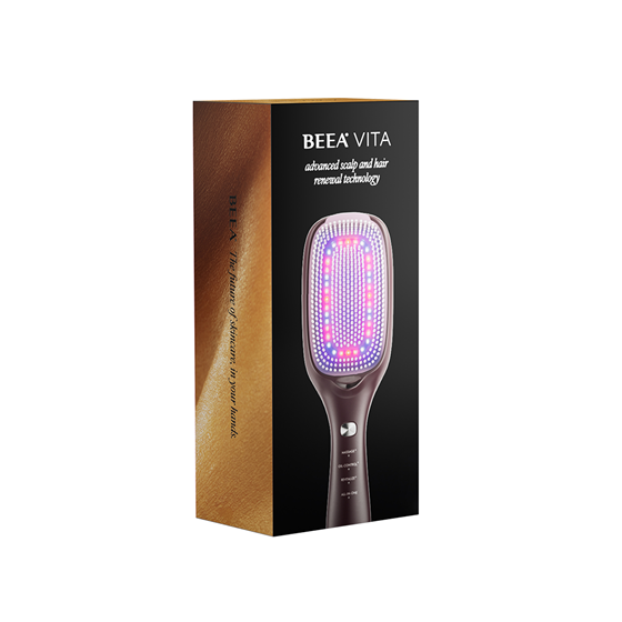 Četka za anti-aging kose VITA BEEA SKIN Hair Care Comb, kakaosmeđa 