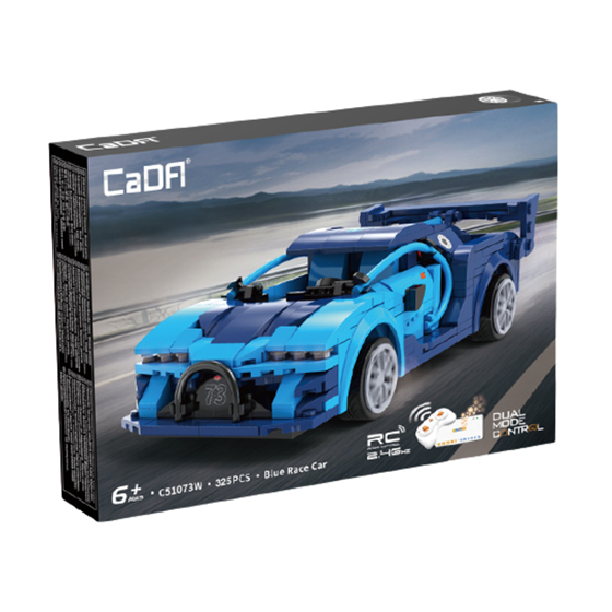 Auto R/C za sastavljanje LILBIG C51073W, plavi, 325 dijelova