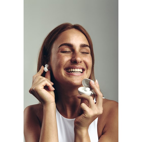 Slušalice Adda Collins BUD-002-WH, Aura, bluetooth 5.4, bijele